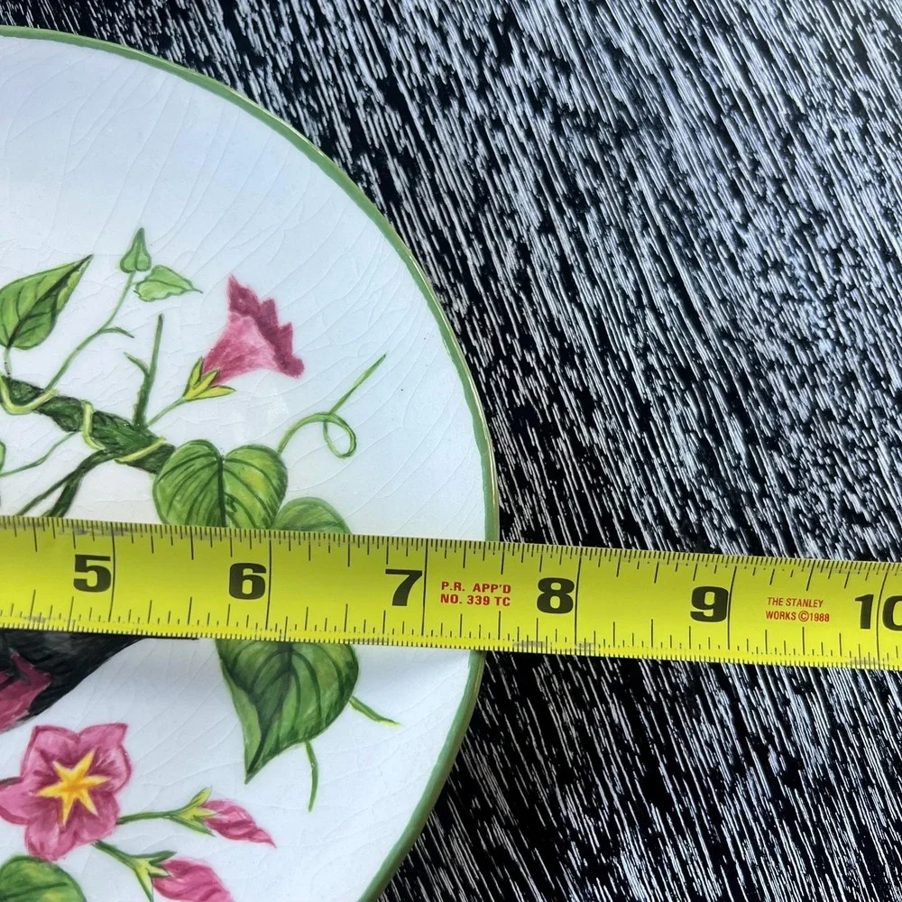 Pair of hand painted bird decorative‎ plates